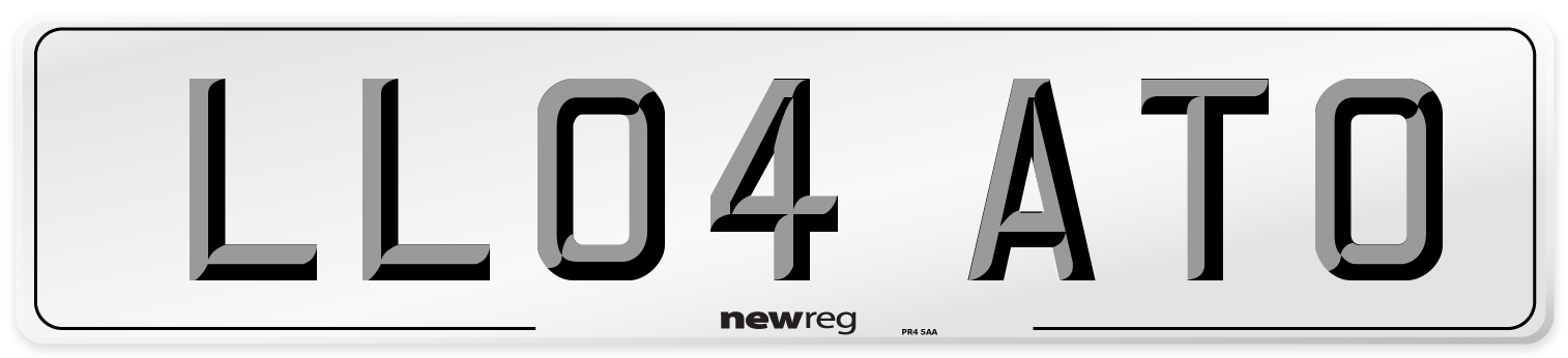 LL04 ATO Number Plate from New Reg